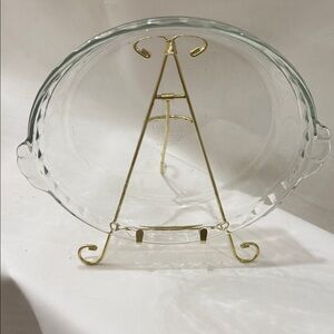 Pyrex 229  32 Clear Glass Pie Dish 9.5 inches 24cm Made USA